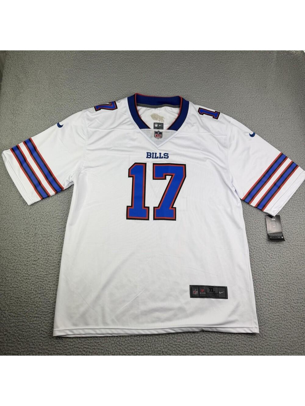 Josh Allen #17 Buffalo Bills Men's On Field White NFL Jersey Size XL NWT